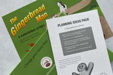 Load image into Gallery viewer, Gingerbread Man Soft Toy and Kamishibai Gift Set - The Sidlaw Hare