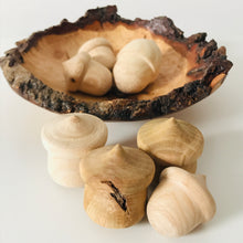 Load image into Gallery viewer, Wooden Acorn Ornaments and Wooden Dish - The Sidlaw Hare