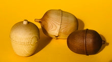 Load image into Gallery viewer, Large Wooden Acorns in a Wooden Bowl or Plate - The Sidlaw Hare