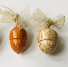 Load image into Gallery viewer, Set of Four Wooden Acorn Decorations - The Sidlaw Hare