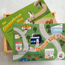 Load image into Gallery viewer, The Gingerbread Man and Daphne and Stan together with Frame - The Sidlaw Hare