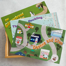 Load image into Gallery viewer, The Gingerbread Man, The Ugly Duckling and Daphne and Stan together with Frame. - The Sidlaw Hare