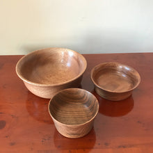 Load image into Gallery viewer, Set of Three Dark Wood Bowls - The Sidlaw Hare
