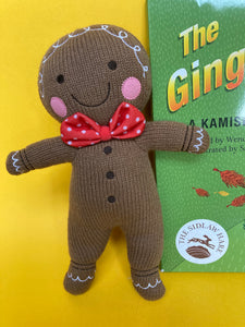 Gingerbread Man Soft Toy and Kamishibai Gift Set - The Sidlaw Hare