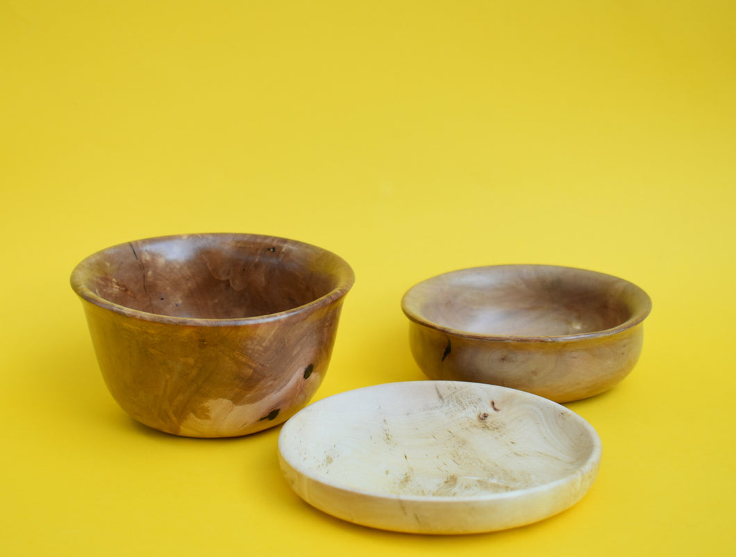 Three Wooden Bowls - The Sidlaw Hare
