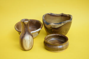 Wooden Bowls with Vase - The Sidlaw Hare