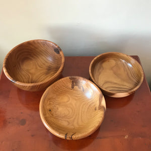 Set of Three Wooden Bowls - The Sidlaw Hare