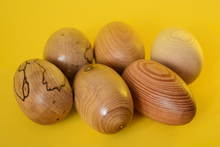 Load image into Gallery viewer, Six Hand Turned Wooden Eggs - The Sidlaw Hare
